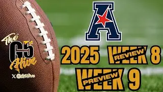 G5 College Football American Conference 2025 Week 8 Review & Week 9 Preview