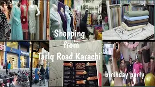 Tariq Road Karachi shopping vlog/birthday party/Asian family in Denmark