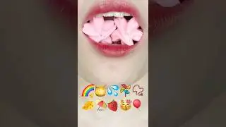 ASMR RAINBOW MERINGUE COOKIES 알록달록 머랭쿠키 (eating sounds)
