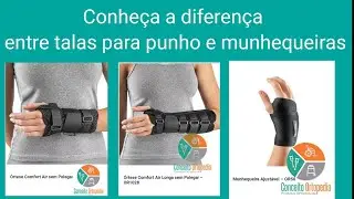 Conheca a diferença entre talas para punho e munhequeiras