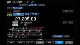 27.205 MHz (Kanal 20 FM) Repeater (Papagei) Zentral Schweden