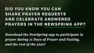 21 Days of Prayer and Fasting - Psalm 121
