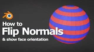 How to flip normals in Blender with shortcut