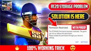 Real cricket 20 Storage Permission Solution 🔥 How solve RC20 Permission issue - Permission Restrict