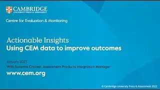 Actionable insights - using CEM data to improve outcomes