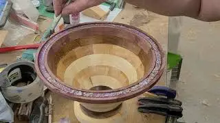 Special twist on segmented bowl turning!