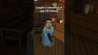 Caught a swordfish in real VR fishing #fishing #VR