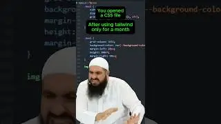 Реакция на ванильный CSS и CSS Tailwind 💀 #шорты #кодирование #css #tailwindcss