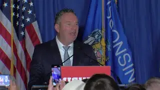 Tim Michels gives victory speech after winning Republican primary for Wisconsin governor