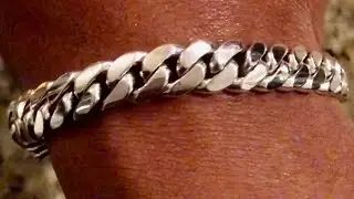 SILVER MIAMI CUBAN BRACELET 9mm done by DANIEL JEWELRY INC