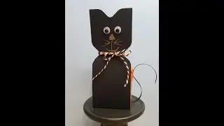 Envelope Punch Board Black Cat Treat Holder