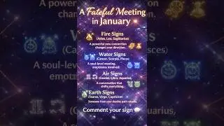 A Fateful Meeting in January by Your Zodiac Sign ✨