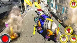 Super Elephant Robot Vs Super Lion Robot Transform War Games | Robot Games | Android Gameplay