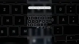 How to write @ on a macbook pro#macbook pro #digitalart