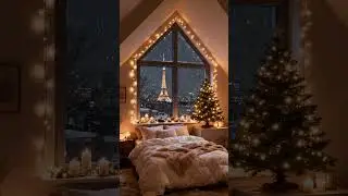 Cozy nights, golden lights, and Paris dreams 🌙✨ Sometimes, peace is just a window view away 💫#shorts
