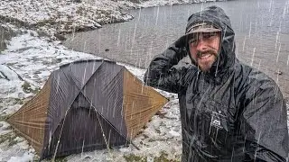 Solo Camping in the Mountains with Heavy Rain | Testing Times for the kuiu Mountain Star