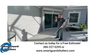 Pull Down Nautilus Rolling Shutter on a Lanai