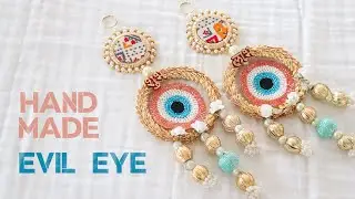 Evil Eye Wall Hanging | Evil Eye Subh Labh Latkan DIY | Latkan Making AT Home | Diwali Decoaration