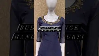 Handwork partywear 549rs georgette Kurti Aari work kurti Whatsapp 9489121948 #handworkkurti