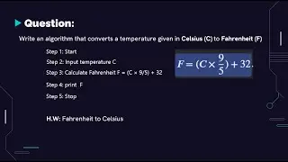 Celsius to Fahrenheit Algorithm in Bangla