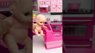 ASMR Unboxing Barbie Doll Bathroom Playset | Satisfying Video #shorts #asmr #toys #barbie #doll