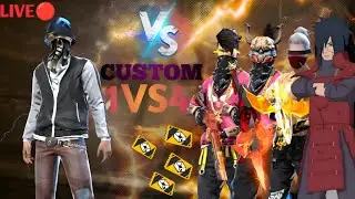FREE FIRE MAX 1VS4 GUILD TEST CUSTOM HACKER JAISA GAME PLAY #freefire #shortlive #trending #live🔴