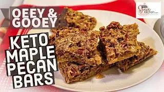 Keto Maple Pecan Bars #KetoDesserts #LowCarbDesserts #KetoSnacks #LowCarbSnacks #EasyKetoDesserts