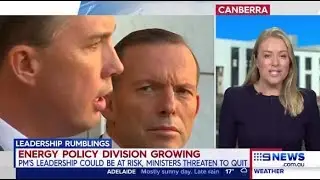 The NEG rebellion: Leadership tension within the Liberal Party 'feels like 2009 all over again'