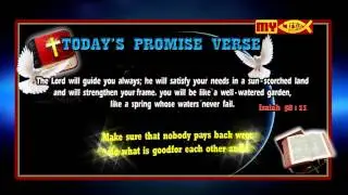 MY JESUS TV | Today's Promise Verse (23/02/2016)