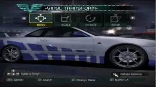 How to make 2 fast 2 furious Skyline vinyls in Need for Speed Carbon