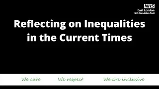 Reflecting on Inequalities in Current Times #2