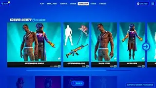🔴Fortnite Item Shop Countdown Live! New Icon Skins And Emotes Today! Travis Scott Coming Back !Code