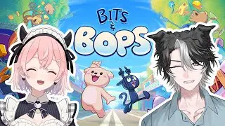 【啵點節奏】🐾可愛卡通畫風 歡樂節奏遊戲🎀【雙人vtuber】Bits & Bops