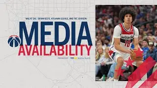 Media Availability: Head Coach Brian Keefe, Kyshawn George, and Tre Johnson | 10.24.25