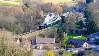 Real trains - BR standard 4MT pulling a rake of coaches