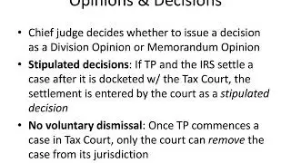 Taking Off the Gloves   What to Expect in US Tax Court