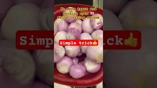 Bye to tears while cutting onions#healthyfood #vegetarian# kitchen tips#shortsviral #healthy