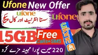 Ufone Monthly Package 2025 | 15GB Internet + 500 On-net Minutes + 100 Off-net + 500 SMS | 30 Days