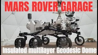 Mars Rover Garage - Insulated Multilayer Geodesic Dome home. Cite l'espace, Toulouse, France.
