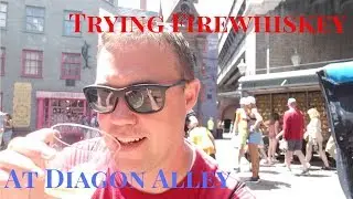 Trying Firewhiskey at Diagon Alley