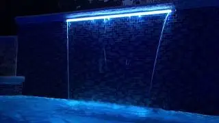Brilliant Wonders Waterfall LED at Night