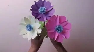 Easy Paper Flower Making Tutorial | DIY Paper Flower Craft*