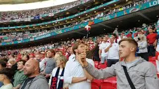 ENGLAND FANS SINGING 'SOUTHGATE YOU'RE THE ONE' BEFORE ENGLANDS EURO 2020 SEMI FINAL GAME VS DENMARK