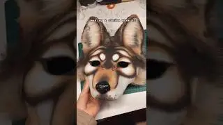 Making a canine mask 🐾🐺 #therian #furry #alterhuman #maskmaker