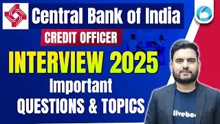 Central Bank of India Credit Officer Interview 2025 | Important Questions & Topics by Yash Sir