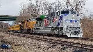 UP 1943 leads a 21 car Officer Special-Kansas City, KS