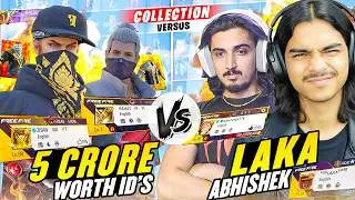 2 Crore ID 😱 Zisan Vai Yt & 00001 Rahat FF Vs Laka Gamer  & Abisek yt😱 Ultimate Collection Battle 😱