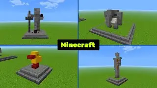 Minecraft: How to Build a Statue Tutorial [Easy Build]
