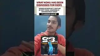 Virat Kohli dismissed for 93 💔😱 #virat #kohli #sports #cricket #shorts #king #trending