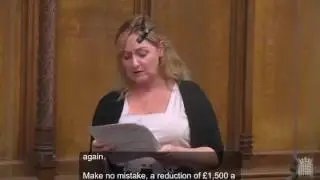 Dr Lisa Cameron MP speaking in ESA cuts debate